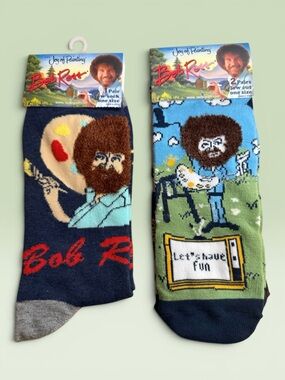 Bob Ross Unisex Novelty Socks